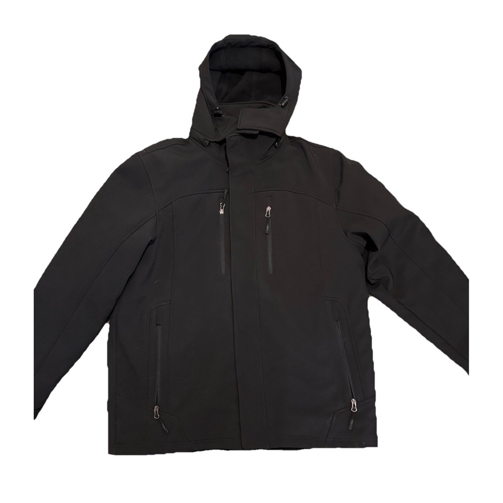 CB Cutter Buck Men's L Black Jacket Coat Two In One All‎ Seasonal Size L